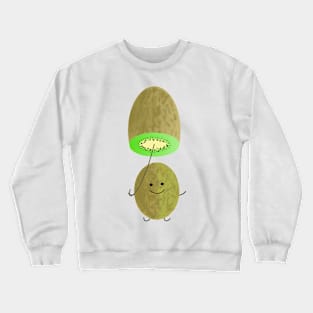 Funny kiwi vegans Crewneck Sweatshirt